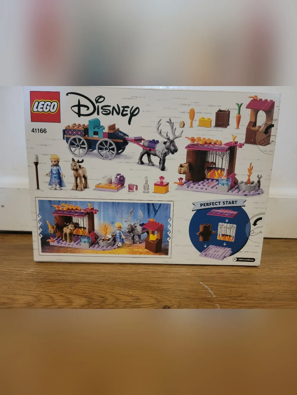 Disney Frozen II Elsa Wagon Adventure Lego Building Kit.